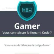 Débloquez le badge « Konami Code » sur Grafikart.fr