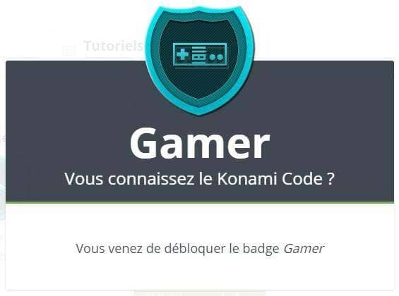 Débloquez le badge « Konami Code » sur Grafikart.fr