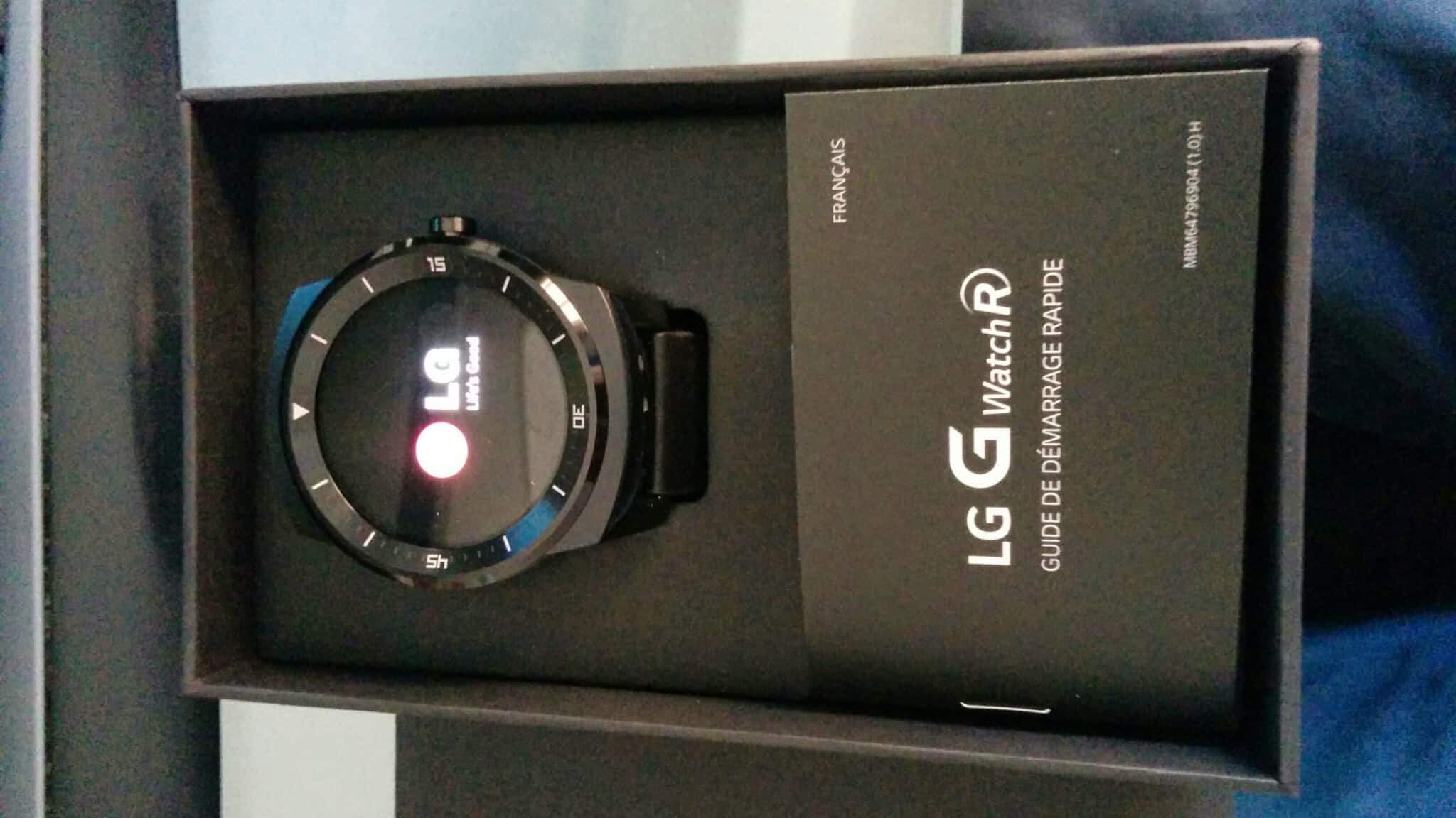 Présentation de la montre connectée LG G Watch R