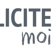 Logo de Publicité Moi avec texte gris et cercles orange