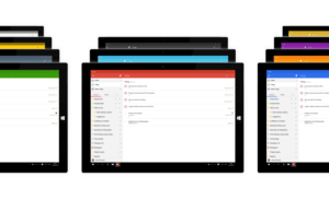 Tablettes affichant des applications de gestion de tâches colorées