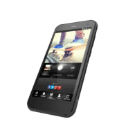 Smartphone montrant une photo de skateboard en action