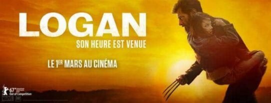 Affiche du film Logan avec un homme portant une enfant