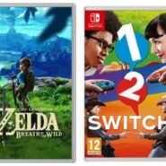 Boîtiers de jeux Nintendo Switch populaires alignés