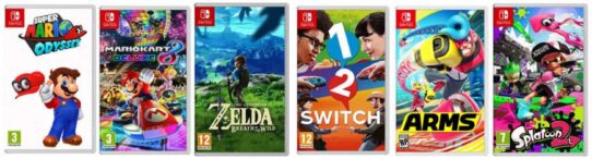 Les jeux Switch attendus en 2017