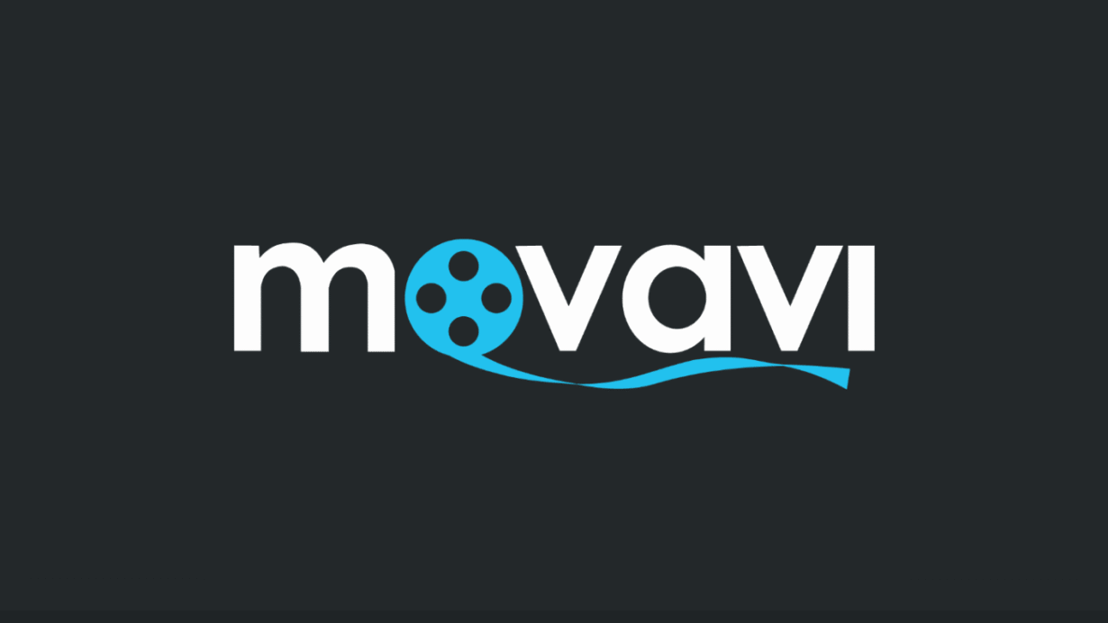 Logo Movavi avec fond noir