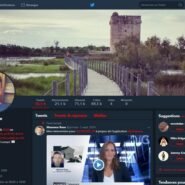 Capture d'écran d'un profil Twitter avec une photo de couverture panoramique.