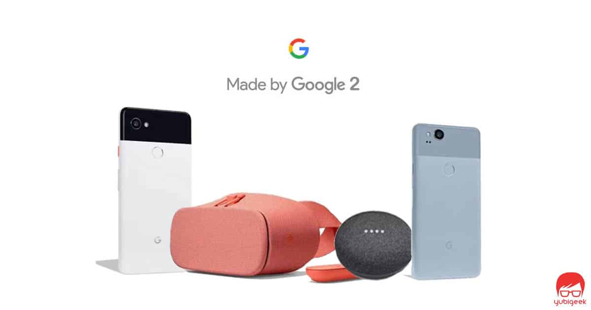 Fuites #MadebyGoogle : Google Pixel 2 & 2 XL, Google Home Mini