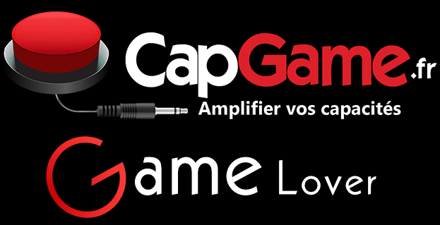 Logos de CapGame et Game Lover avec slogan