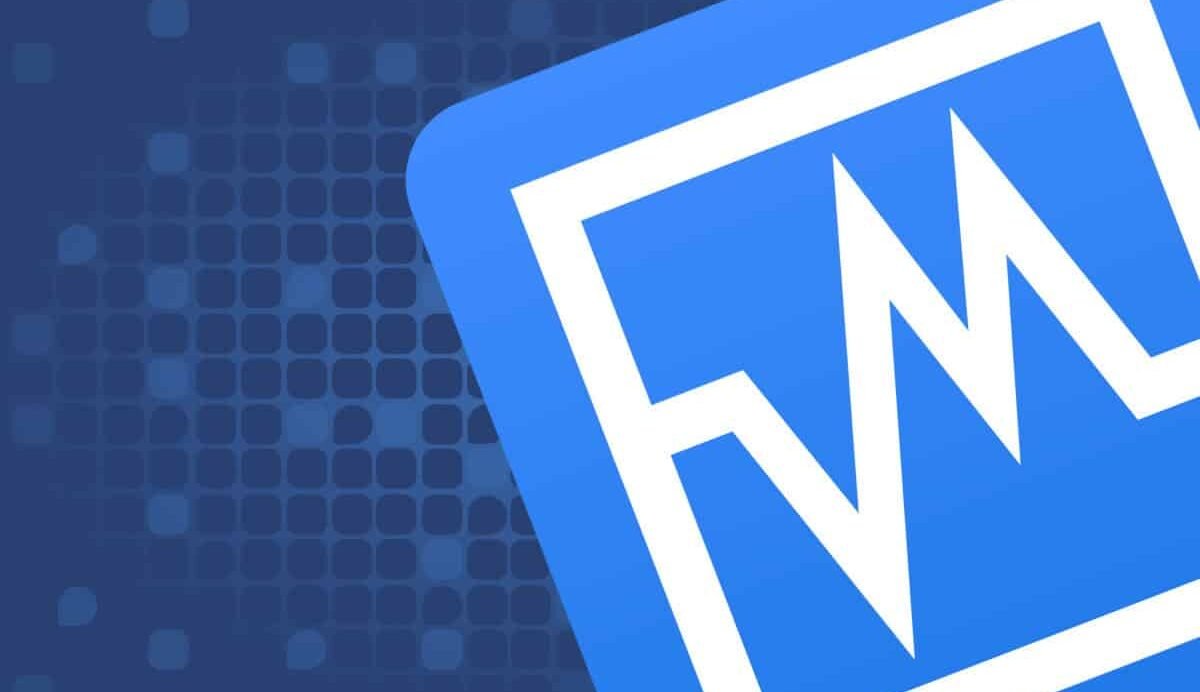 Icône de signal numérique blanc sur fond bleu