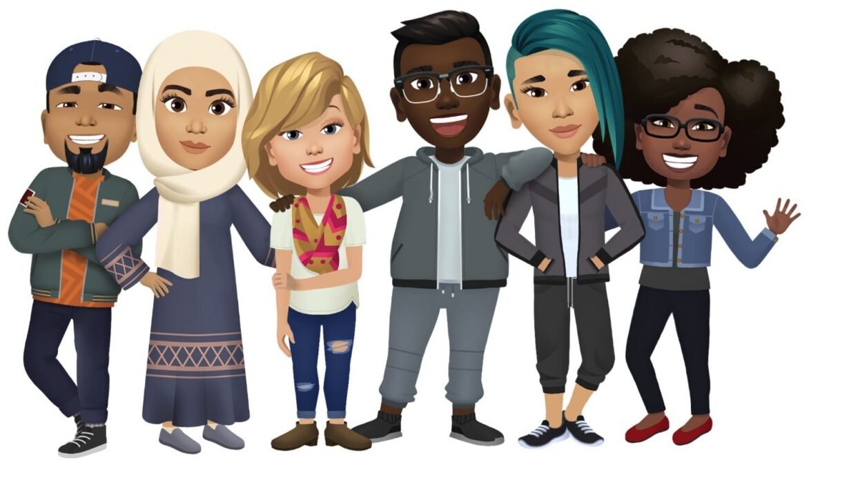 Illustration de six avatars représentant la diversité et l'amitié