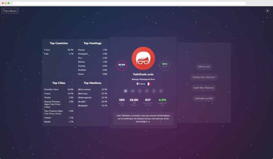 Favikon : trouver des influenceurs du monde entier… et de son village !
