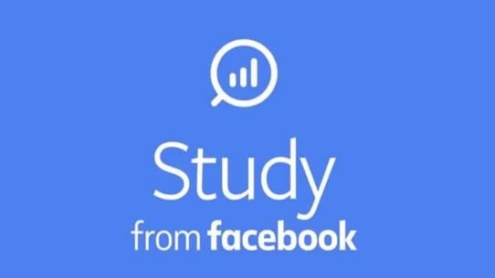 Logo de Study from Facebook sur fond bleu