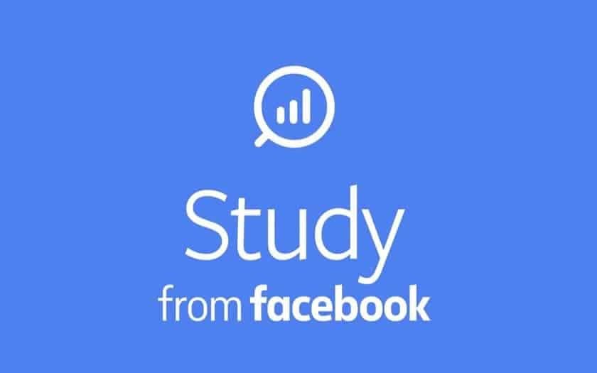 Logo de Study from Facebook sur fond bleu