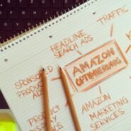 Carnet avec stratégies d'optimisation pour Amazon et clavier