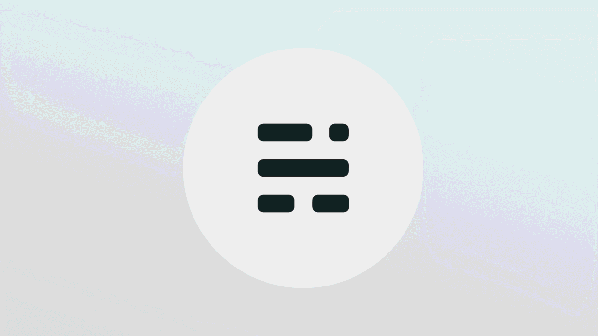 Logo noir minimaliste sur un cercle blanc