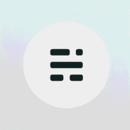 Logo noir minimaliste sur un cercle blanc