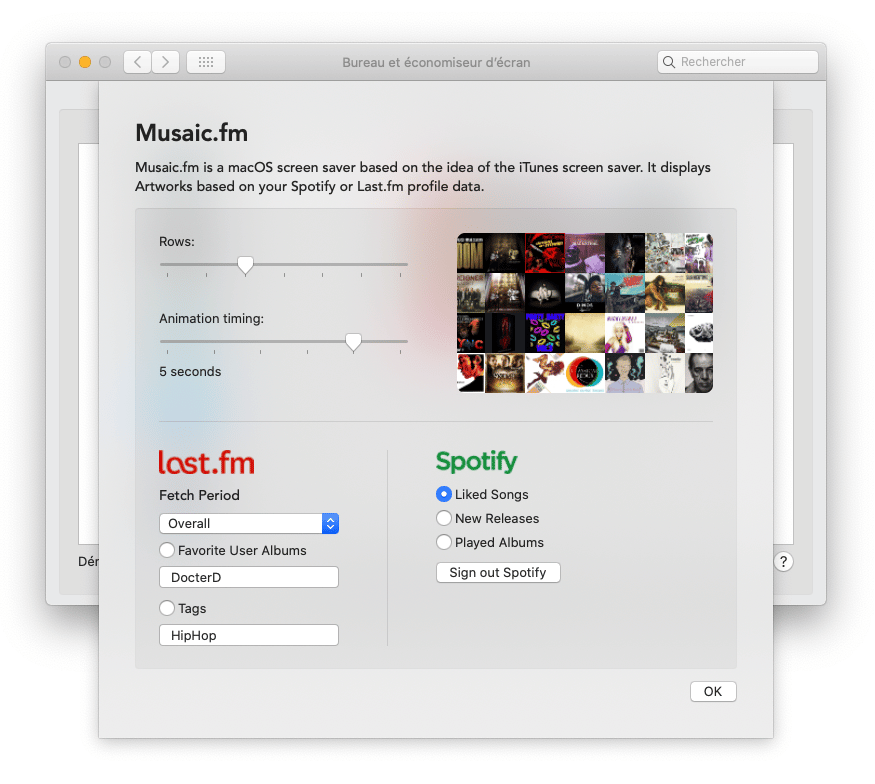 Comment utiliser les vignettes de Spotify comme économiseur d’écran sur MacOS ?