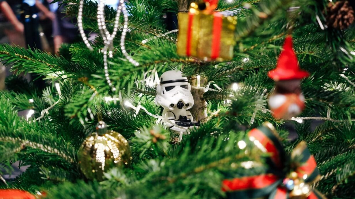 Ornement de Noël avec une figurine de Stormtrooper