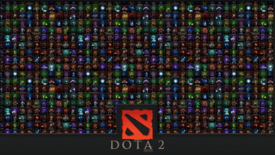 Collage de tous les héros du jeu Dota 2