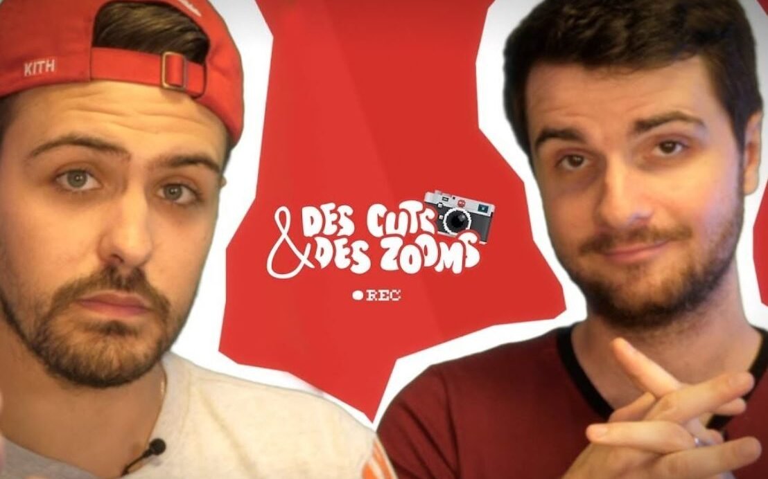 Deux hommes devant un logo Des Cuts et Des Zooms