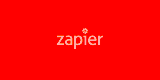 Logo de Zapier sur fond orange
