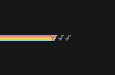 Jeu du dinosaure sur Google Chrome