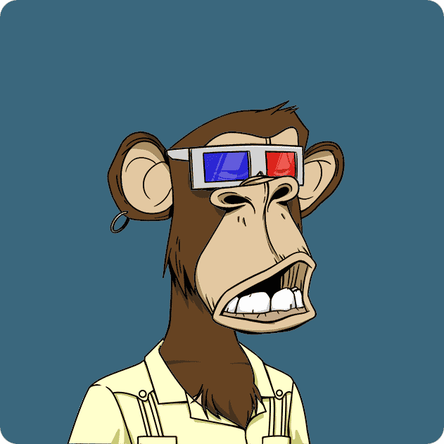 Illustration d'un singe avec des lunettes 3D et une chemise