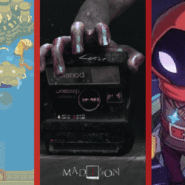 Trois images illustrant des jeux vidéo d'aventure et de mystère