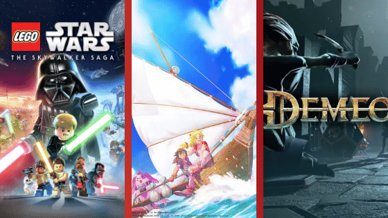 Covers de jeux vidéo LEGO Star Wars, Wind Waker et Demeo