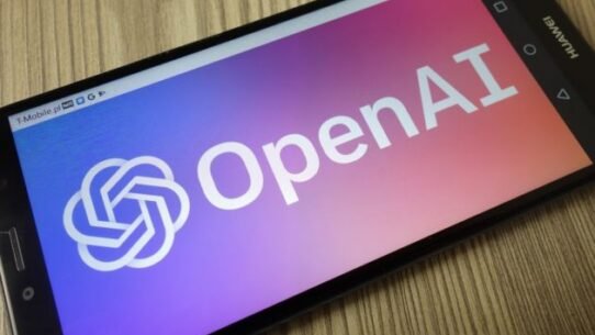 Logo OpenAI sur un écran de smartphone