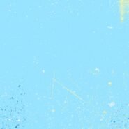 Fond abstrait bleu avec taches et lignes jaunes