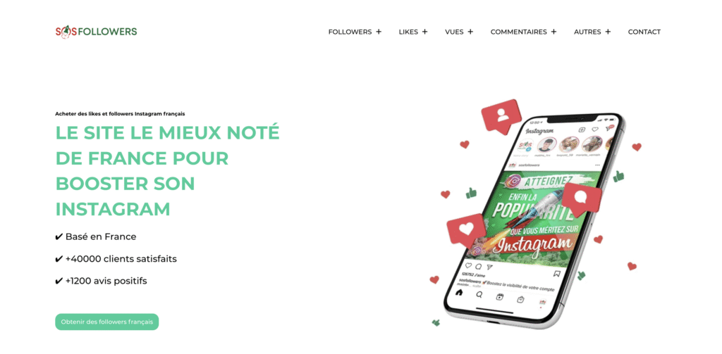 Acheter des followers Instagram : le classement des 10 meilleurs sites Sosfollowers