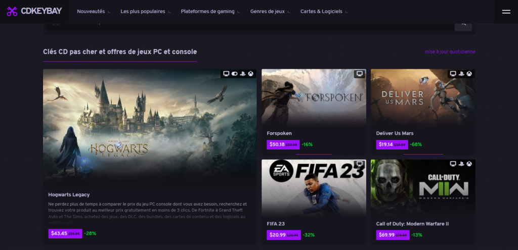 CDKeybay - de cle pour les jeux PC