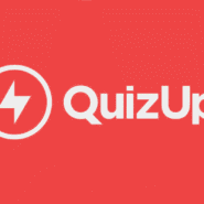 Logo de QuizUp sur fond rouge