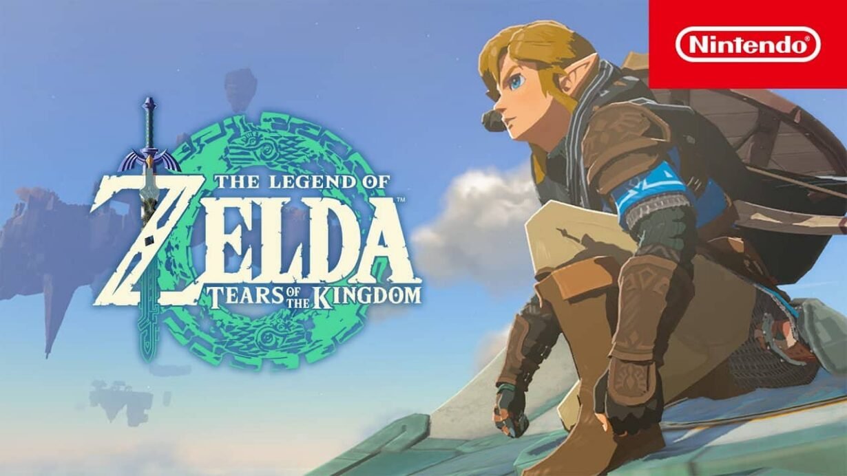 Personnage de Zelda Tears of the Kingdom sur une falaise