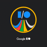 Logo multicolore de Google I/O sur fond noir