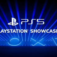 Logo du PlayStation Showcase PS5 sur fond bleu
