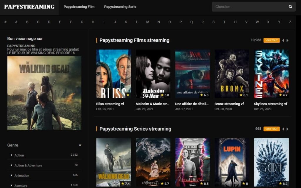 Top 20 des meilleurs sites de streaming gratuit pour regarder films et séries en ligne 8 papystreaming