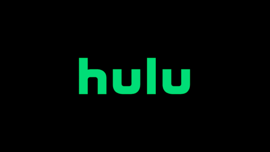 Logo vert de Hulu sur fond noir