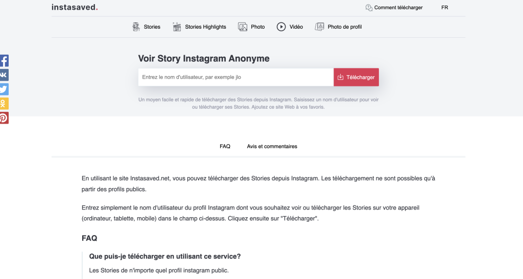 8 sites pour voir une story Instagram anonymement sans se faire repérer 9 Instasaved