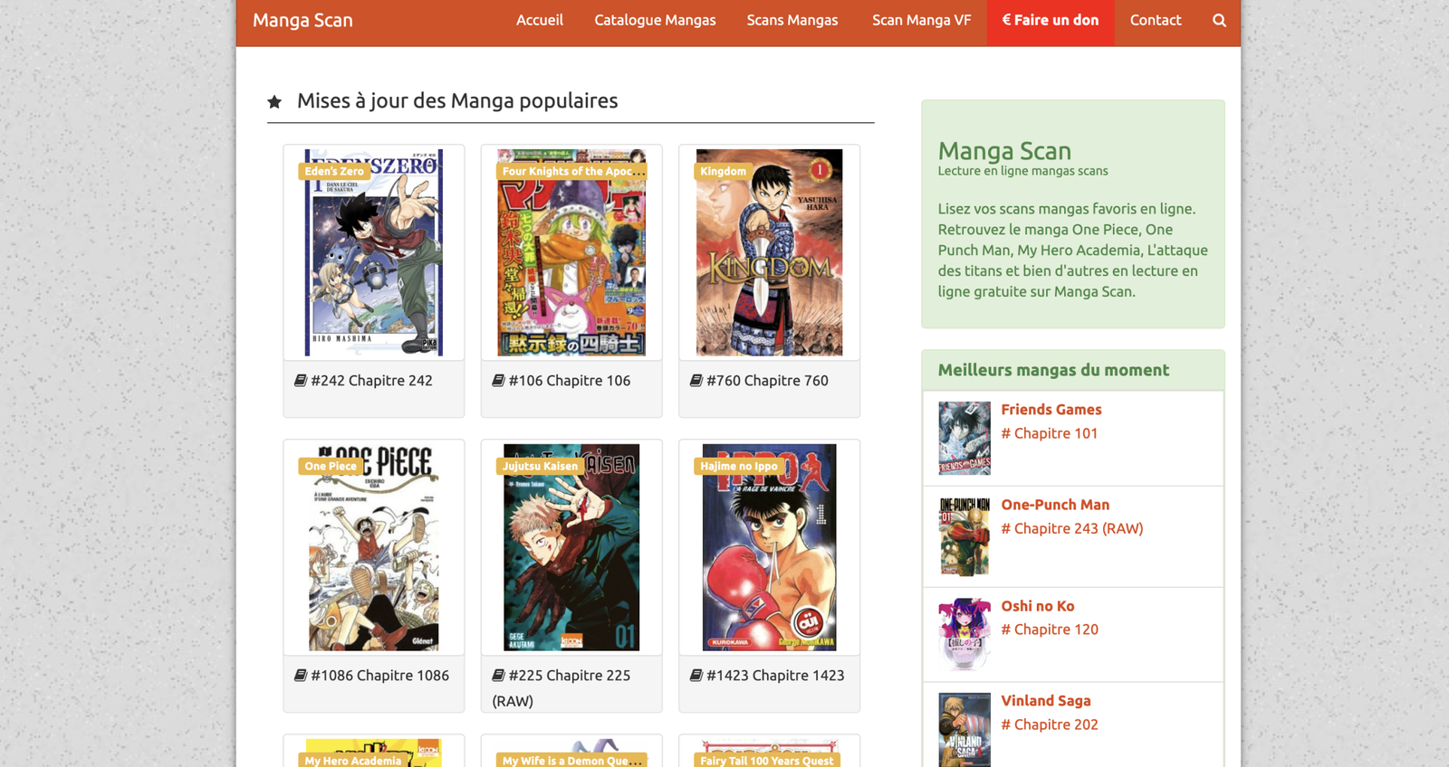 Scan Manga Top 8 des sites pour lire des mangas en ligne — YubiGeek