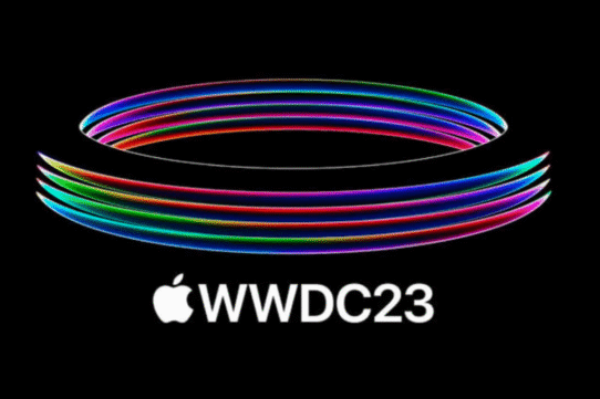 Logo coloré de l'événement Apple WWDC23