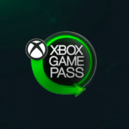 Logo Xbox Game Pass sur fond vert sombre