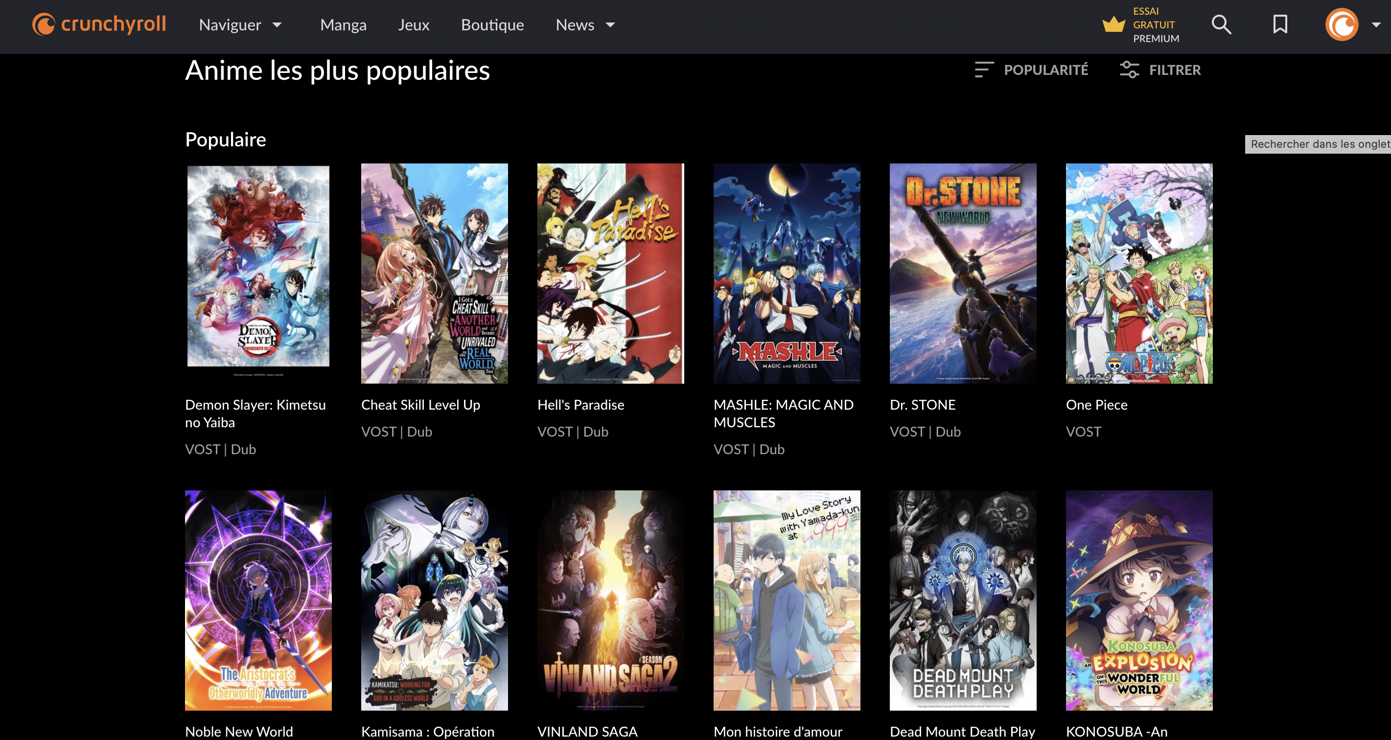 Crunchyroll guide ultime de la plateforme d’Animes — YubiGeek