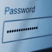 Champ de saisie de mot de passe avec des points