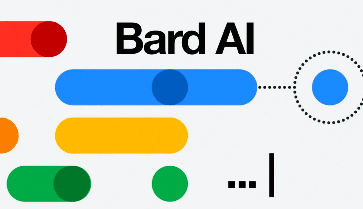 Logo de Bard AI avec des formes colorées et modernes