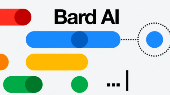 Logo de Bard AI avec des formes colorées et modernes