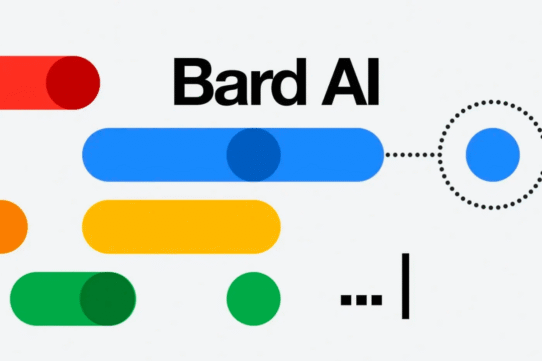 Logo de Bard AI avec des formes colorées et modernes