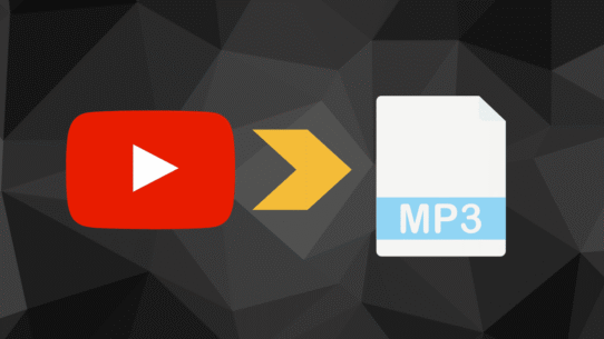 Icônes YouTube et MP3 avec flèche de conversion